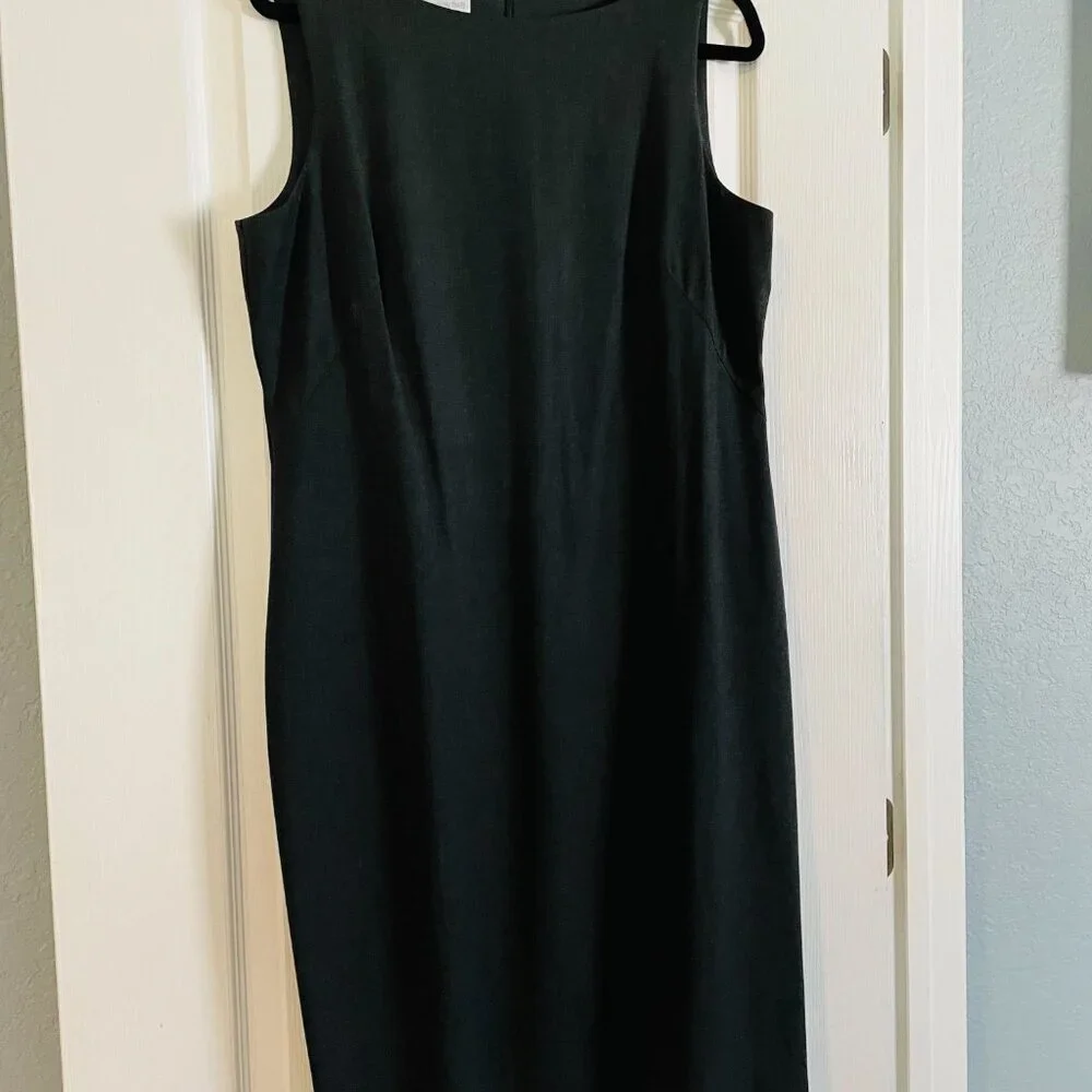 NWT Studio by London Times Charcoal Gray Sheath Dress Size 16 Career - Picture 10 of 10